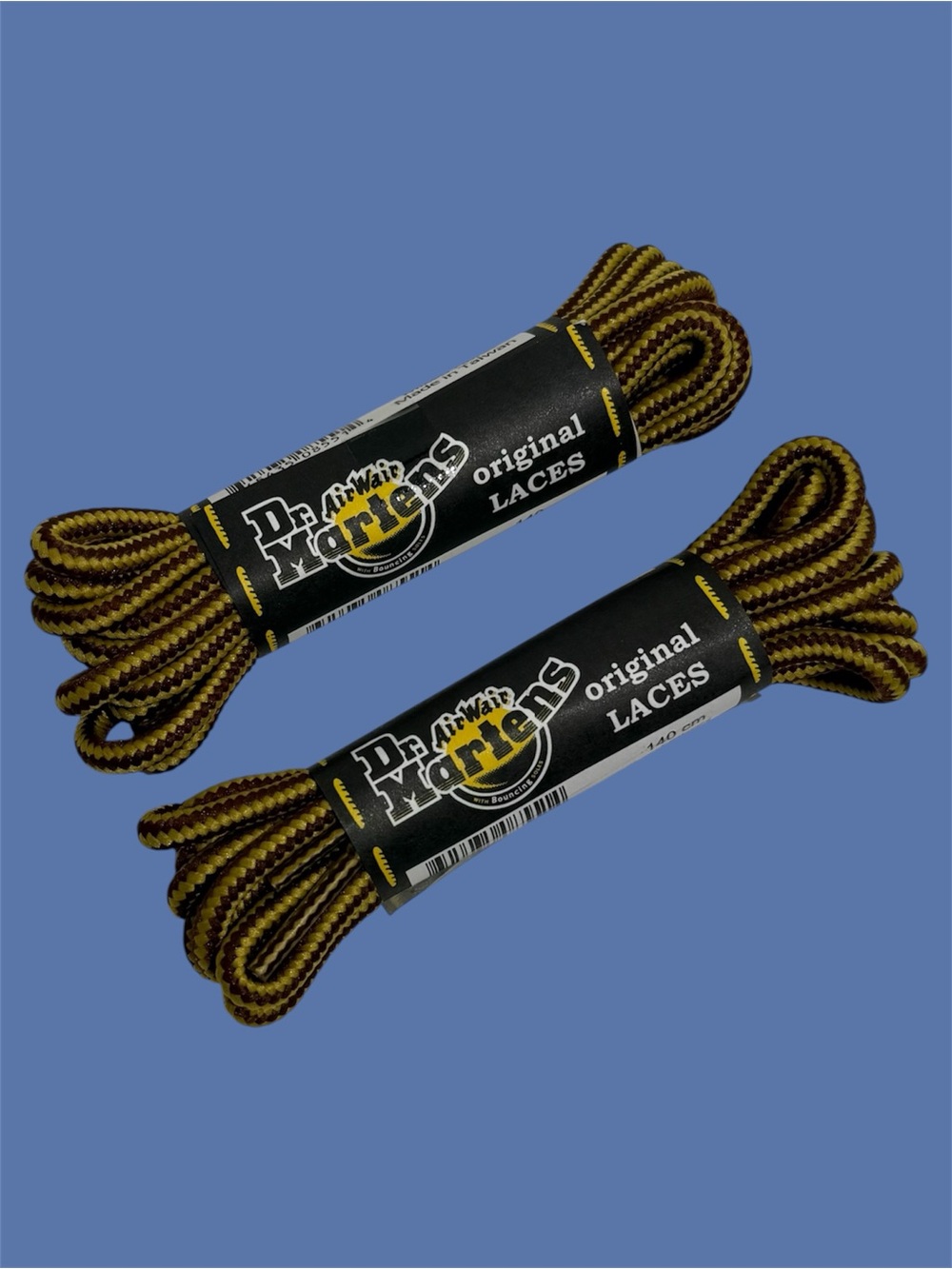 Dr. Martens Brown Yellow Round Laces 55”